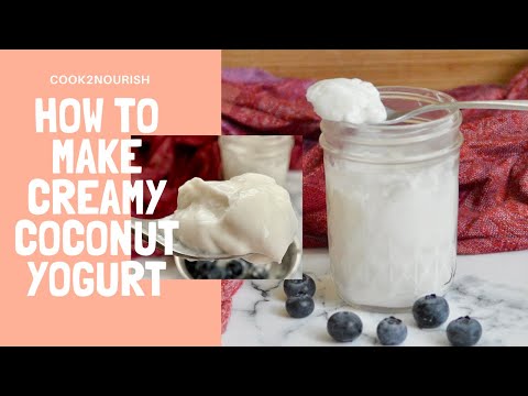 How to make Creamy Coconut Yogurt (Paleo, AIP, Vegan) || Instant Pot Coconut Yoghurt