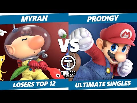 Thunder Smash SSBU - A | Myran (Olimar) Vs. A | Prodigy (Mario) Smash Ultimate Tournament Losers T12