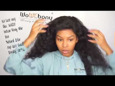 Lakia Star intalled WoWEbony 360 Lace Wig Gluelessly