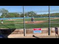 Double hit over left field- sophomore high school season