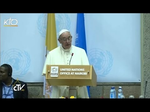 Discours du Pape François à l’UNON