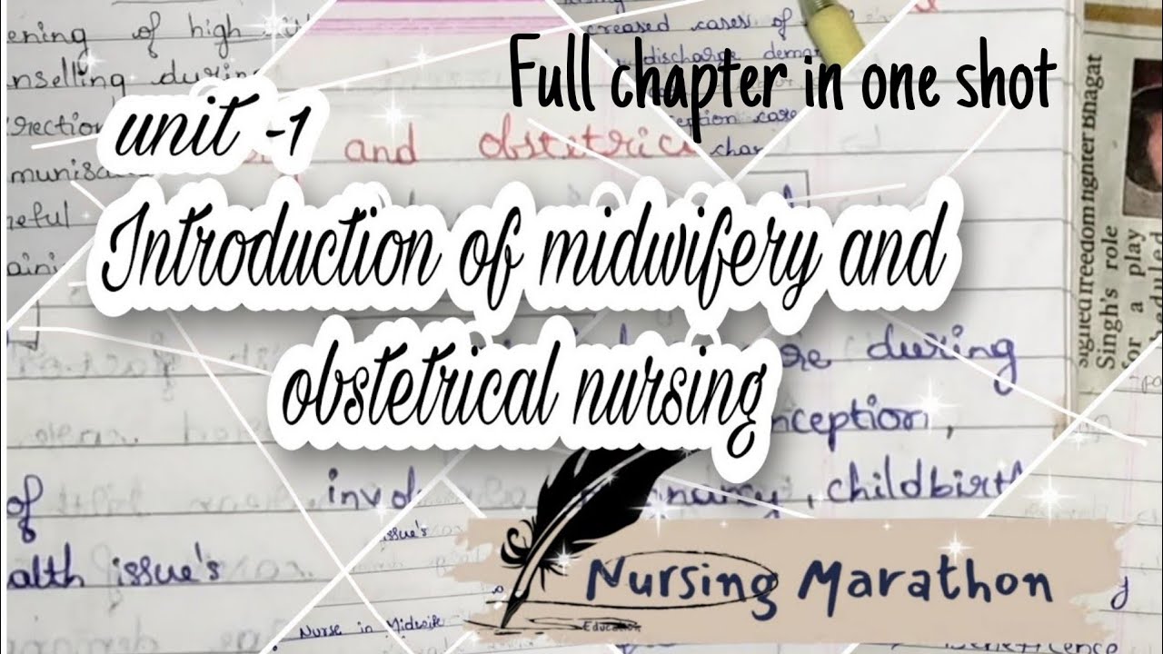 Unit - 1 | OBG | Intro of midwifery and obstetrical nursing | nmsquad🖤 | Nursing Marathon 💓