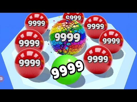 🔴 Rolling Balls Swallowing 2048 (33333 vs 99999)🆚 Huggy Story - Huggy Wuggy level Gameplay part 53