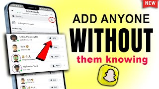 Add Someone on Snapchat Without Saying Added By Search or Username 2024