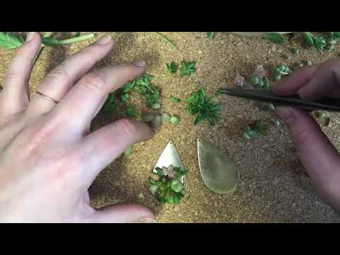 Live Succulent Earring Tutorial