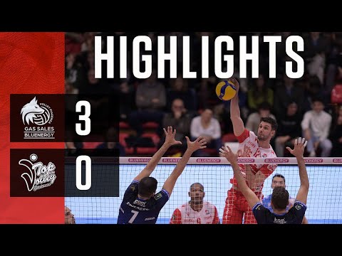 Gli Highlights di Gas Sales Bluenergy Piacenza-Top Volley Cisterna 3-0