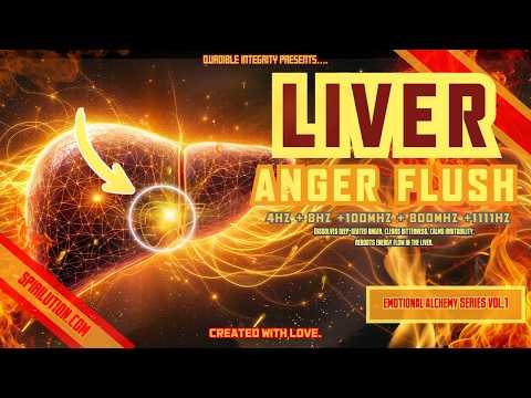★Release ANGER Stored Inside Your Liver★ 4Hz + 8Hz +100MHz + 800MHz +1111Hz (POWERFUL HEALING MUSIC)