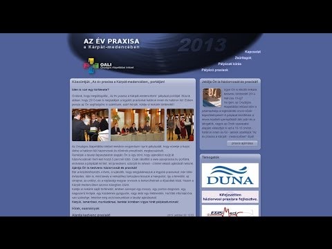 Az év praxisa a Kárpát-medencében