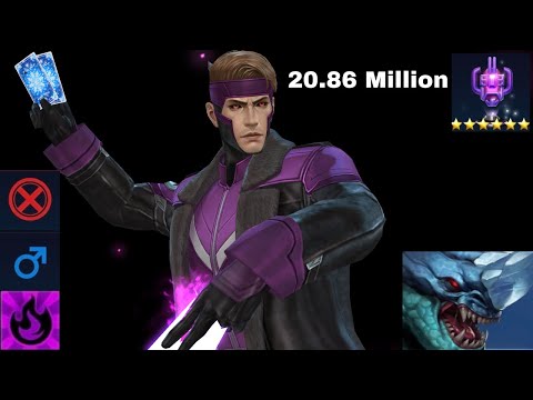 Gambit 20.86 Million (Mighty Rage) | Mutant Male ABX Burn - Marvel Future Fight