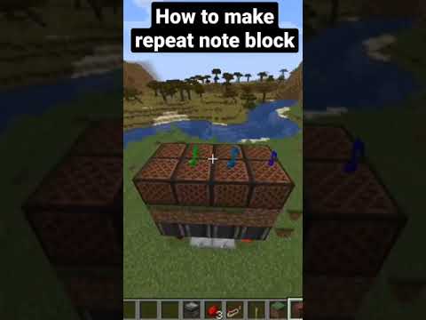 How to make repeat note block in Minecraft #Shorts