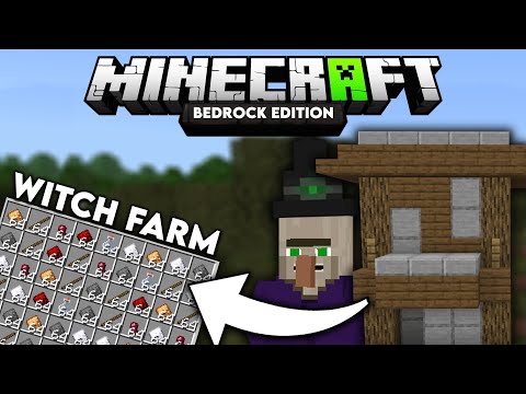 Minecraft Bedrock: Simple Witch Farm 1.18 (MCPE/Xbox/PS4/Nintendo Switch/Windows10)