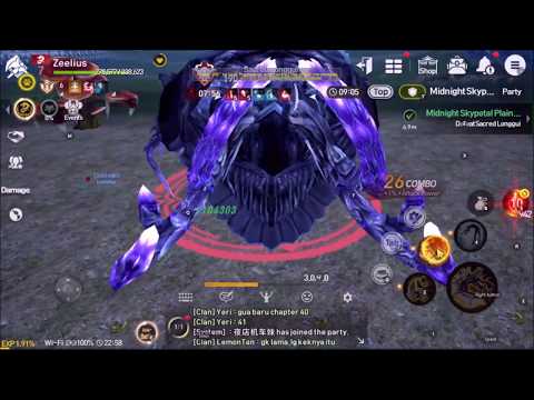 16Player Raid DG Midnight Skypetal Plains(Normal) - Blade and Soul Revolution