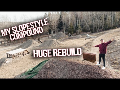 FINALLY BACK AT MY MTB SLOPESTYLE COMPOUND!! *UPDATE*