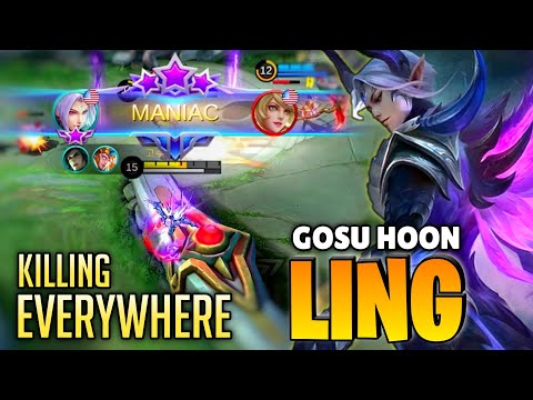 MANIAC ! Ling Pro Gameplay | By Gosu Hoon - Mobile Legends