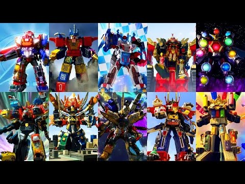 All Super Sentai Ultimate Mecha Combination Transformation & Finisher (Liveman-Boonbomger)