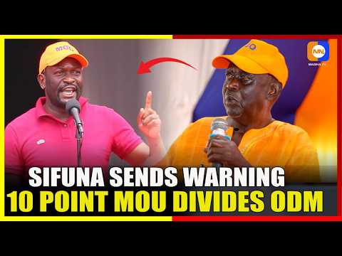 BREAKING: Sifuna Declares Political War on Ruto Over 10-Point Agenda Deadline