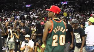 Fabolous Brings Out GS9 Shmurdas for "Hot Nigga" ft Rowdy Rebbel & Bobby Shmurda EBC Game | 7.27.14