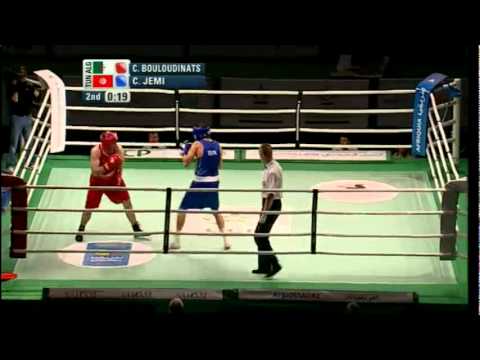 Heavy (91kg) SF - Bouloudinats (ALG) vs Jemi (TUN) - 2012 African Olympic Qualifying Event