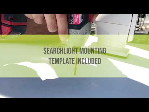 Boat Searchlight Installation | The new rugged RCL-95 from ACR Electronics