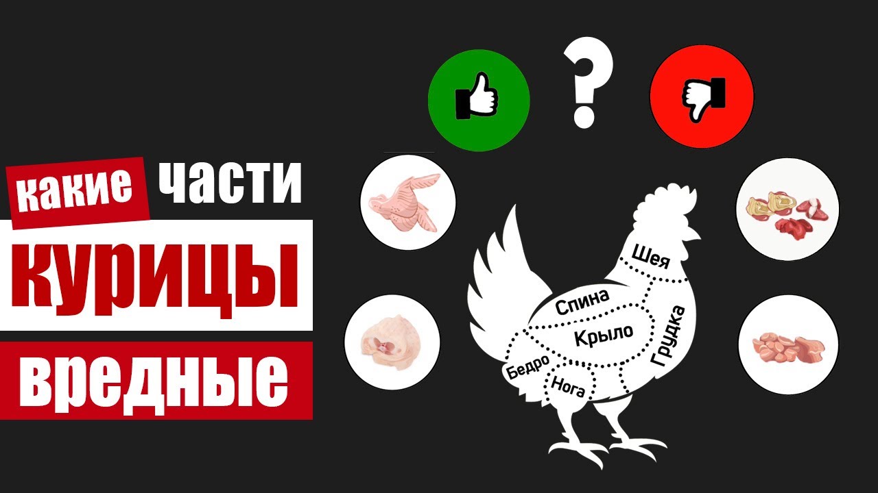 Welche Teile des Huhns sind am schädlichsten?