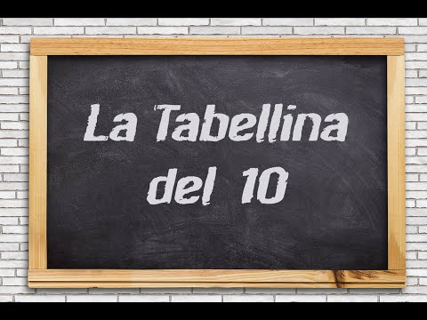 La Tabellina del 10 (dieci)
