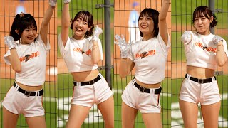 【4K 縦】日本人チアが踊る、癖になるチャンテ統一尚勇  Nozomi Chihiro 台湾チア uni-girls cheerleader 치어리더 台南棒球場 2024/03/31【台湾チアTV】