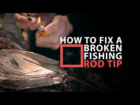 Part of a video titled How To Fix A Fishing Rod - Replacing A Rod Tip - YouTube