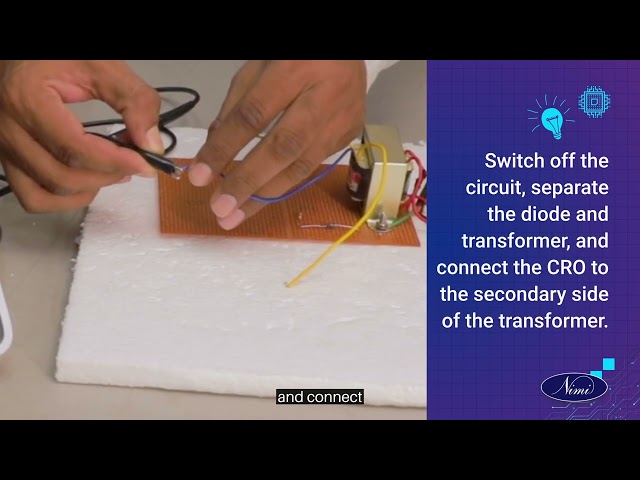 construct Half , full wave bridge rectifiers using semiconductor diode