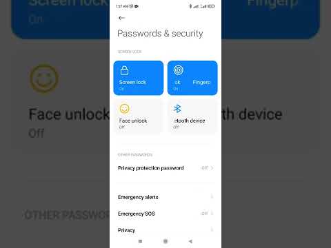 How to fingerprint recognition method press mode enable on Redmi note 10