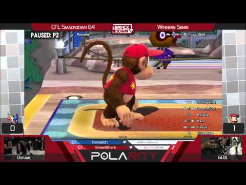 CFLS64 - cE | Ookami (Greninja) vs SSHQ | GDX (Diddy Kong) - Winners Semis