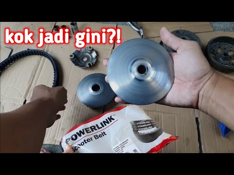 kok jadi gini❗❗  Ganti v-belt gates powerlink   ❗❗