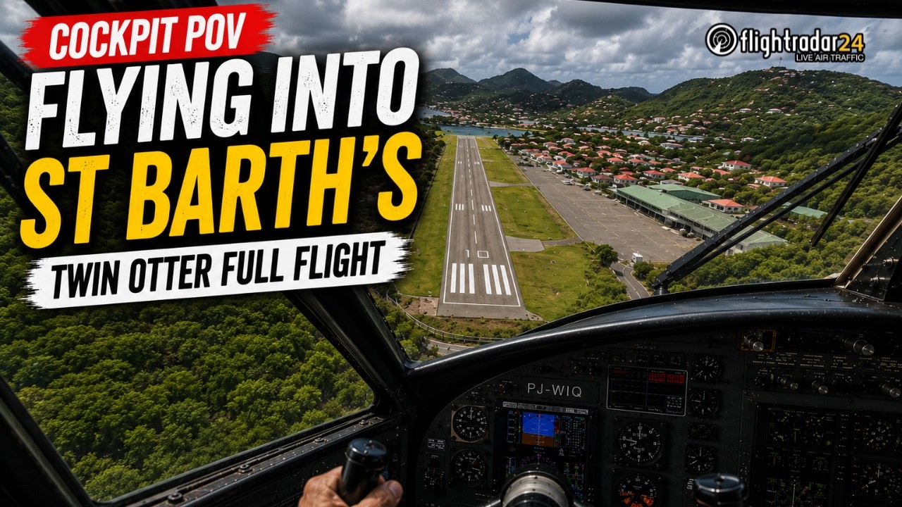 Cockpit POV: St Maarten to St Barths Full Flight!