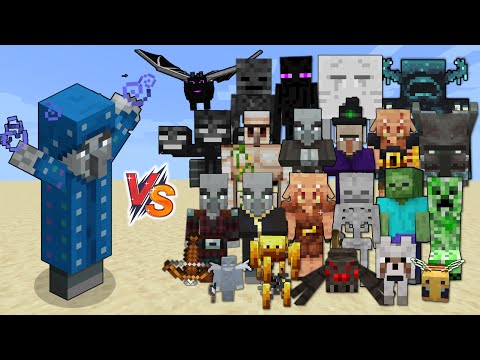 Illusioner vs All Mobs in Minecraft