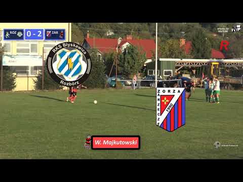 Bramka Wojciecha Majkutowski w meczu Błyskawica Rozbórz - Zorza Zarzecze