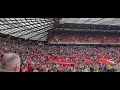 Bruno Fernandes chant being sung by the United fans after beating Leeds 5-1