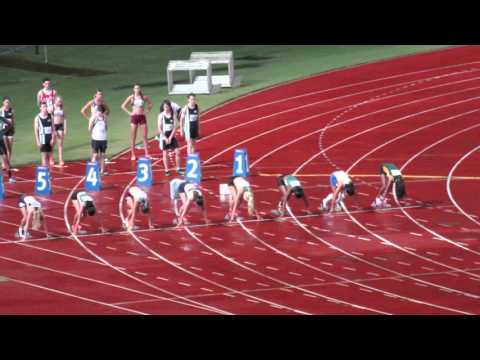 100M Final 16W Katie Colebourne 12.48 Qld School State Championships 2015