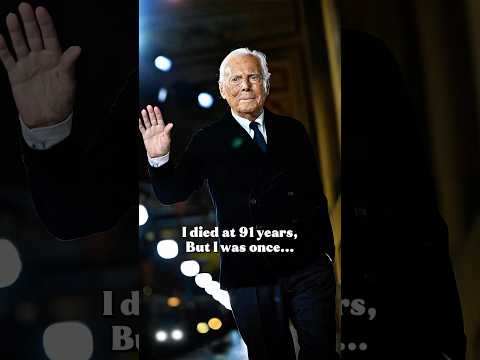 RIP Giorgio Armani (1934–2025) – The Legendary Journey of the Fashion Icon Who Redefined Elegance!