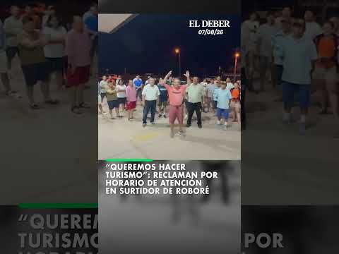 “Queremos hacer turismo”: Reclaman por horario de atención en surtidor de Roboré