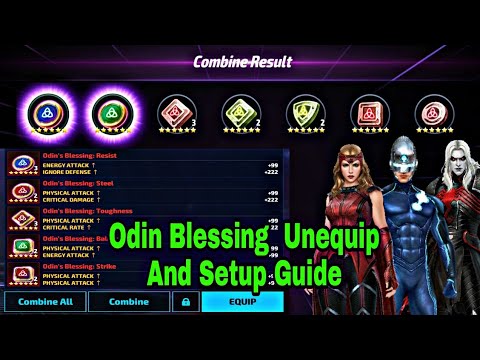 Easy To Make Odin Blessing | Odin Blessing Unequip & Setup Guide - Marvel Future Fight