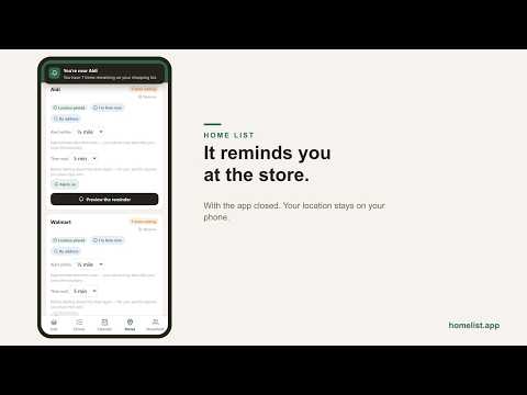 Home List: Shared Grocery List video thumbnail