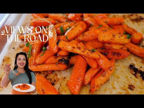 SUPER EASY!!! HONEY GARLIC BUTTER ROASTED CARROTS RECIPES | Side dish recipe