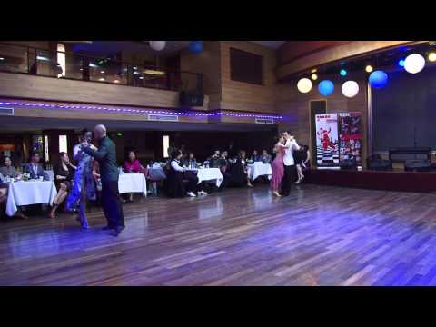  Alejandra Baldaque  is  dancing  to  a  tango  at  Shanghai Tango Marathon  in  2013