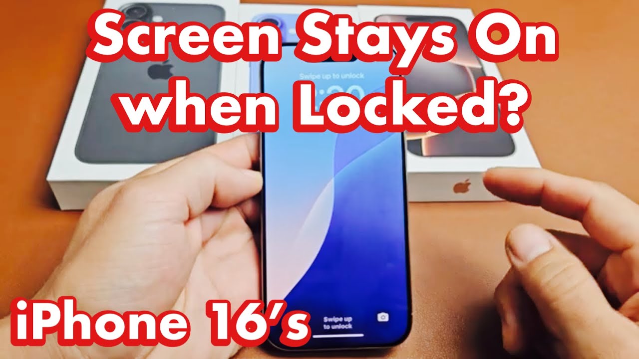 iPhone 16's: Screen Stays On when Locked, Doesn't Turn Off? Fixed!