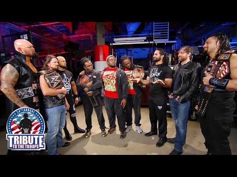 The New Day, The Club and The Shield stand face-to-to-face: Tribute to the Troops, Dec. 14, 2016