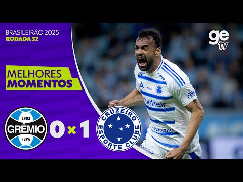 Gols e lances de Grêmio x Cruzeiro