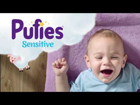 Хипоалергенни бебешки мокри кърпички Sensitive, 64 бр. Pufies  2