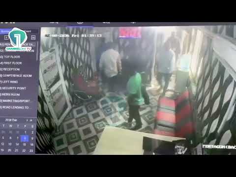WATCH: CCTV Shows NDC Officials Enter Obaatanpa Radio Premises
