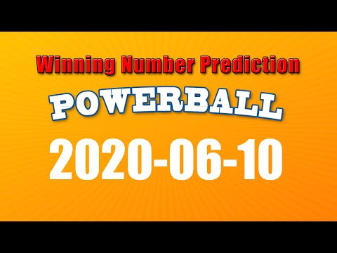 Winning numbers prediction for 2020-06-10|U.S. Powerball