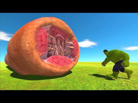 GIANT INVERTEBRATES VS BABY HULK - Animal Revolt Battle Simulator