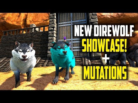 DIREWOLF TLC UPDATE SHOWCASE! NEW DIREWOLF MODEL MUTATIONS AND BREEDING PEN! Ark Survival Evolved
